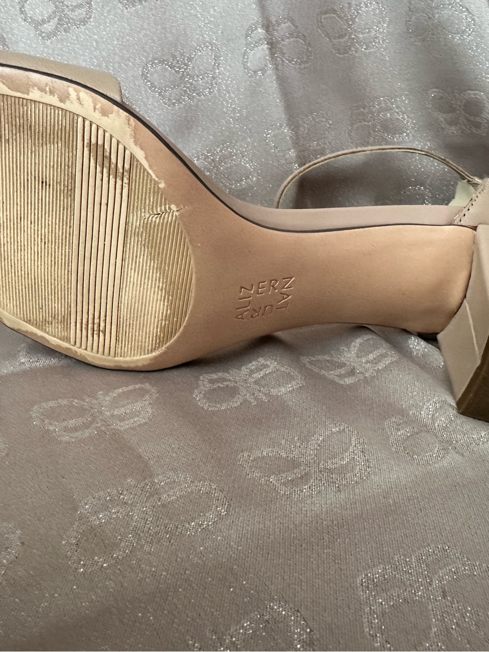 Naturalizer Neutral Ankle-Strap Block Heel Sandals - Picture 8 of 9